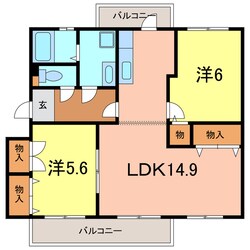 パークヒルズ堀内の物件間取画像